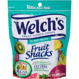 Welchs Island Resealable Fruit Snacks, 8 Ounce - 9 per case.
