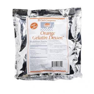 Chefs Companion Orange Flavored Gelatin Desert Mix (24 OZ, 12 Per Case)