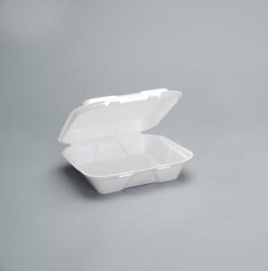 Genpak Large White Snap It Foam Hinged Dinner Container 100each (PACK OF 200)