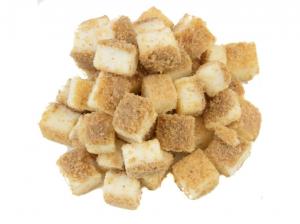T R Toppers Firm New York Cheese Petite Pieces Topping Bulk, 1 x 10 lb Case