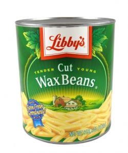 Libby's Tender Cut Young Wax Beans, No.10 Can (6 Lb. Cans, 6 Per Case)