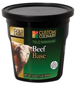 Custom Culinary Gold Label Gluten Free Beef Base (1 lb. Pcks, 6 Per Case)