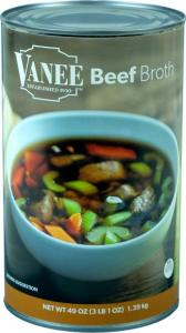 Vanee Beef Broth, 12 x 49 oz Case