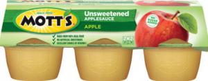 Motts As Apple Unsweetened Tub, 23.4 Ounce (12 Pack)