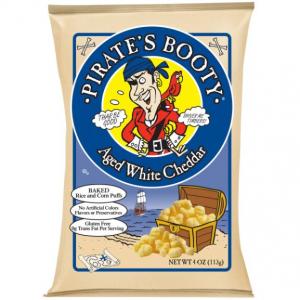 Pirate'S Booty Snack Puffs, Aged White Cheddar (4 OZ, 12 Per Case)