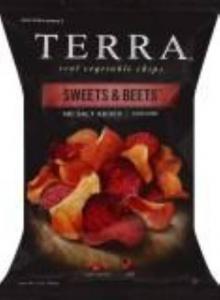 TERRA Sweets & Beets Chips, No Salt Added, 6 oz. (Pack of 12)