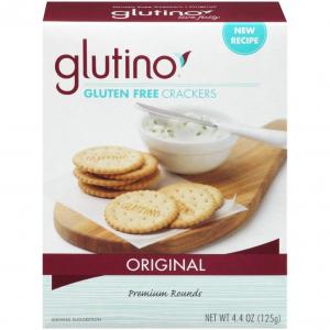 Glutino Gluten Free Crackers, Original (125 Grams/4.4 OZ, Pack Of 6)