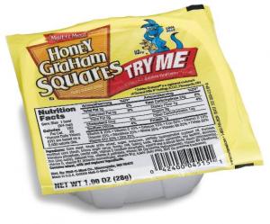 Honey Graham Squares Cereal, 1-Ounce Bowls (Pack of 96)