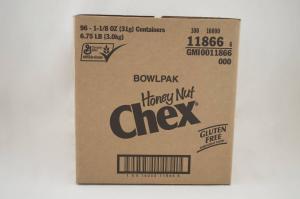 Chex Honey Nut Cereal - 1.125 oz. bowl, 96 per case