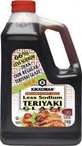 Kikkoman Less Sodium Preservative Free Teriyaki Glaze, 5 Pound -- 6 per case.