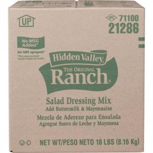 Hidden Valley The Original Buttermilk Ranch Salad Dressing Mix, 18 Pound -- 1 each.