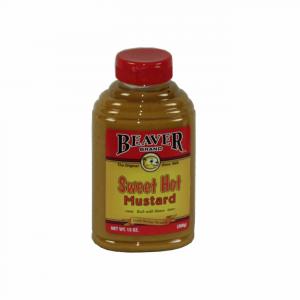Beaver Brand Sweet Hot Mustard, 13-Ounce Squeezable Bottles (Pack of 6)