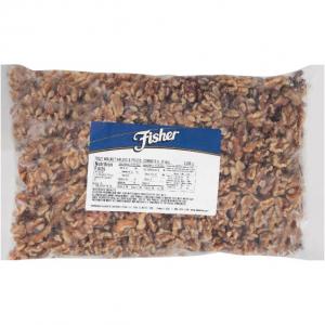 Fisher Halve And Piece Walnut - Combo, Bulk Size Case (5 lbs, 1 Pack)