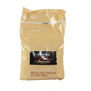 Ambrosia 22/24 Natural High Fat Cocoa Powder, 5 Pound -- 6 per case.
