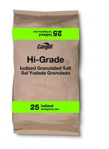 Cargill Diamond Crystal Iodized Hi Grade Evaporated Salt 25 Pound