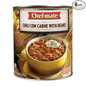 Chef-Mate Original Chili Con Carne with Beans - 107 oz. can, 6 p