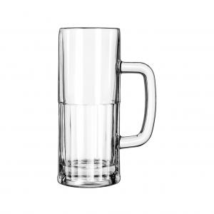 Libbey Glass Drinkwere Large Beer Mug, Crystal Clear Glass (22 Oz, 12 Per Case)