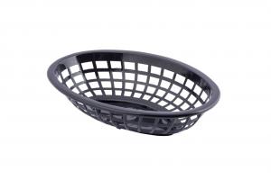 (Price/Case)Tablecraft 1071BK Oval Basket Black Hdpe 8X5.5X2
