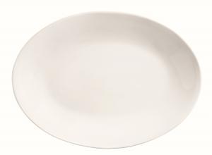 World Tableware 840-530R-30 Porcelana Oval Coupe Platter - 12 /