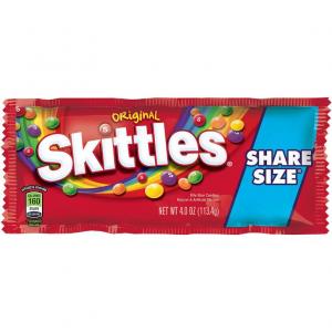 Skittles Original Tear n' Share Candy, 4-Oz Packages (Pack of 24)