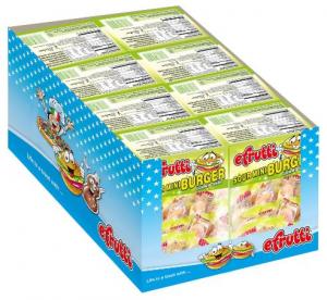 Efrutti Sour Mini Burger, .32 Ounce (8-60 Pack)