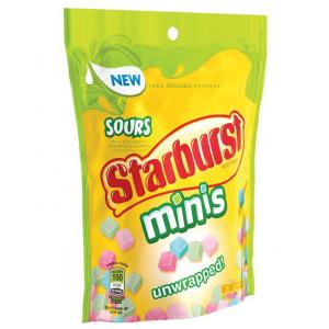 Starburst Minis Sours Candy Bag, Uwrapped Candies (8.0 Ounce, Pack Of 8)