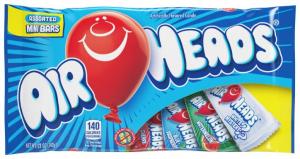 Perfetti Van Melle Original Assorted Mini Bar Gondola Airhead, 12 Ounce -- 12 per case.