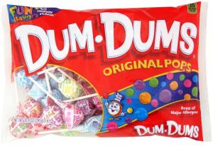 DUM DUMS Lollipops, 10.4 Oz Bag (Pack of 24)