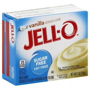 JELLO Vanilla Instant Pudding & Pie Filling Mix (1oz Boxes, Pack