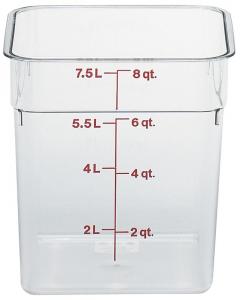 Cambro Container Plastic Square (PACK OF 6)