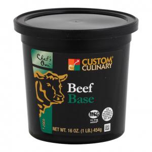 Custom Culinary Selected Masters Touch Beef Base, No Msg Added (1 lb. Jars, 12 Per Case)