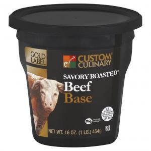 Custom Culinary Gold Label Savory Roasted Beef Base (1 lbs, 6 Per Case)