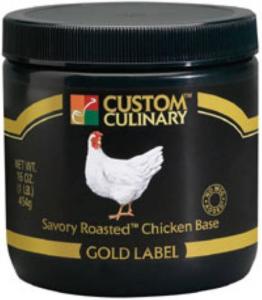 Custom Culinary Gold Label Base Savory Roasted Chicken, 20 Pound