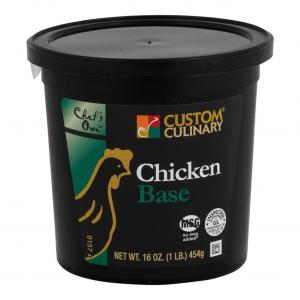 Custom Culinary No Msg Added Chef'S Own Selected Chicken Base (1 lbs, 12 Packs)
