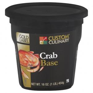 Custom Culinary Gold Label Crab Base, 1 Pound - 6 per case.