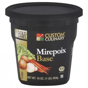 Custom Culinary Gold Label Mirepoix Base, 1 Pound - 6 per case