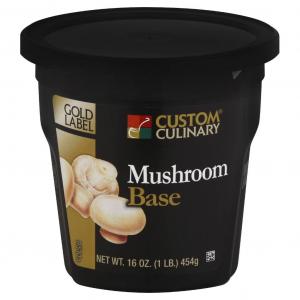 Custom Culinary Gold Label Authentic Mushroom Flavor Base (1 lbs, 6 Per Case)