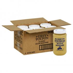 Grey Poupon Classic Dijon Mustard 6 Case 48 Ounce