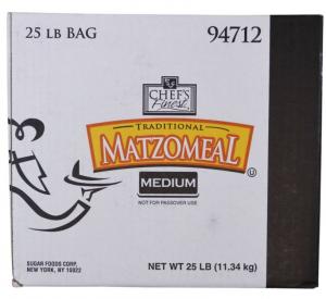 Chefs Finest Medium Grind Breadcrumb Matzo Meal (25 lbs, 1 Pack)