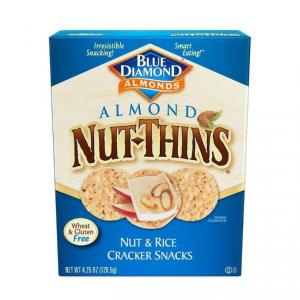 Blue Diamond Almond Nut Original Thins Cracker Snacks 4.25oz (PACK OF 12)