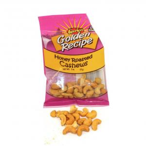 Golden Recipe Honey Roasted Cashews, 2 Ounce -- 8 per case.