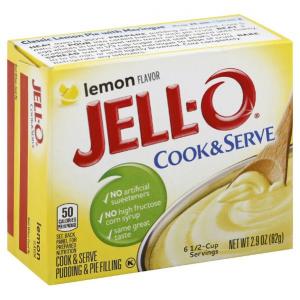 JELLO Lemon Pudding & Pie Filling (2.9oz Boxes, Pack of 24)