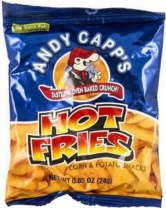 Andy Capp's Hot Fries Corn & Potato Snacks, Big Bag - 8 oz