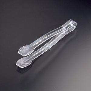 12 Clear Disposable Plastic Serving Tongs (48 Tongs), 48 Tongs