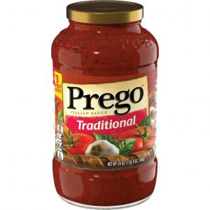 Prego 100% Natural Traditional Pasta Sauce (24 Ounce, Pack Of 12)