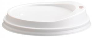 Cambro CLSSM8B5148 Disposable White Sip Through Lid fits Cambro